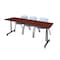 Kobe Rectangle Mobile table, 84" W, 29" H, Laminate Top, Cherry MKTRCC8424CH47GY - alternate 1